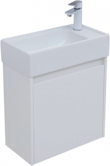 Мебель для ванной Aquanet Nova Lite 50 белый глянец (с дверецей)