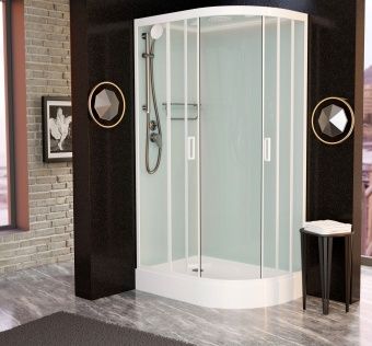 Frank F411L White левосторонняя 110х80х220 см Frank F411L White левосторонняя 110х80х220 см