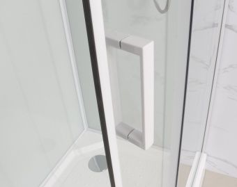 Frank F411L White левосторонняя 110х80х220 см Frank F411L White левосторонняя 110х80х220 см
