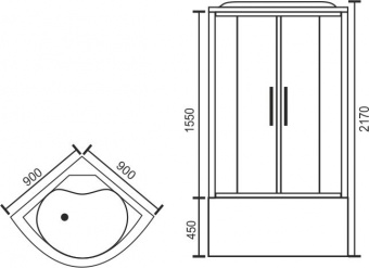 Royal Bath RB 90BK3-WT черный Royal Bath RB 90BK3-WT черный