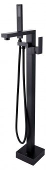 Смеситель Bolu bl-2612b черный для ванны напольный Смеситель Bolu bl-2612b черный для ванны напольный