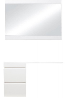 Мебель для ванной Style Line Даллас 110, Люкс Plus, подвесной, белая